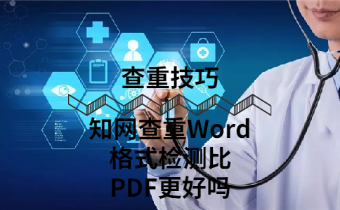 知网查重Word格式检测比PDF更好吗