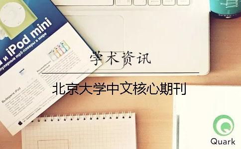 北京大学中文核心期刊